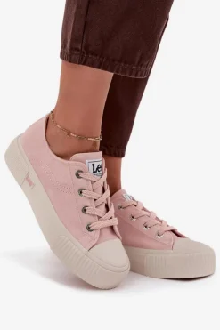 New Lee Trampki Damskie Na Platformie ISLA C WOMEN LOW 50253001.78E Różowe Różowy