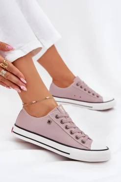 Damskie Big Star Shoes Trampki Damskie Niskie Big Star DD274A233 Szare