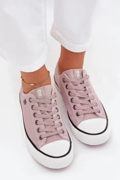 Damskie Big Star Shoes Trampki Damskie Niskie Big Star DD274A233 Szare