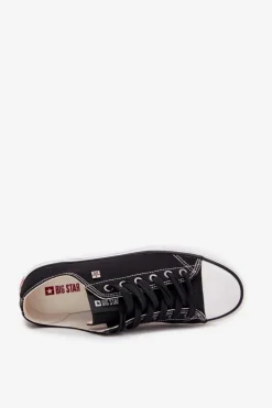 Clearance Big Star Shoes Trampki Damskie Niskie Big Star DD274A236 Czarne Czarny