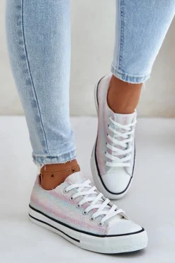 Clearance Boto Trampki Damskie Ozdobione Cekinami Multikolor Nolrina