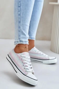 Clearance Boto Trampki Damskie Ozdobione Cekinami Multikolor Nolrina