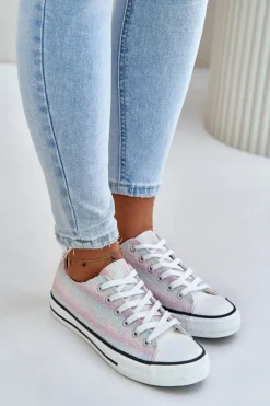 Clearance Boto Trampki Damskie Ozdobione Cekinami Multikolor Nolrina