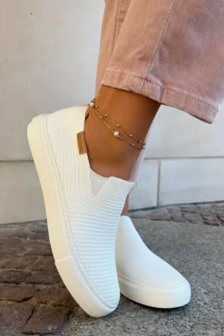 Online Big Star Shoes Trampki Damskie Slip-On Big Star RR274717 Białe Biały