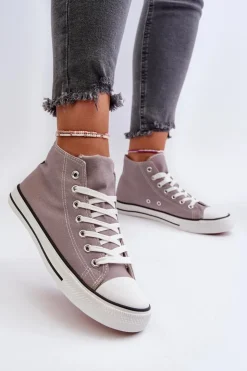 Boto Trampki Damskie Niskie*Trampki Damskie Szare Socerio