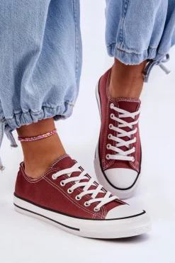 Boto Trampki Damskie Niskie*Trampki Klasyczne Niskie Damskie Brązowe Vegas