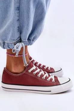 Boto Trampki Damskie Niskie*Trampki Klasyczne Niskie Damskie Brązowe Vegas