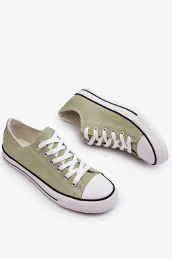 Damskie Boto Trampki Klasyczne Niskie Damskie Jasnozielone Vegas