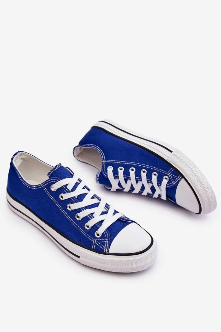 Discount Boto Trampki Klasyczne Niskie Damskie Niebieskie Vegas