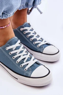 Online Boto Trampki Klasyczne Niskie Damskie Jasnoniebieskie Vegas