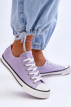 Hot Boto Trampki Klasyczne Niskie Damskie Fioletowe Vegas