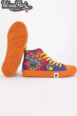 Damskie Big Star Shoes Trampki Pol'and'Rock Festival X Big Star SS174502 Pomarańczowe