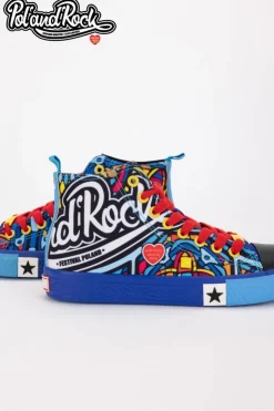 Big Star Shoes Trampki Męskie Big Star|Trampki Wysokie*Trampki Pol'and'Rock Festival X Big Star SS174500 e Niebieski