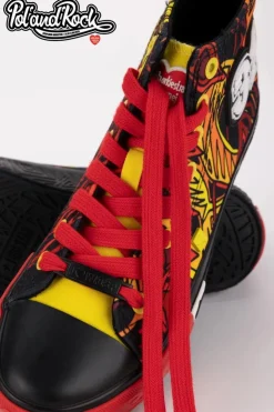 Discount Big Star Shoes Trampki Pol'and'Rock Festival X Big Star SS174501 Czarno-Czerwone