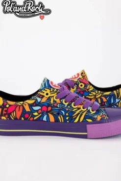 Big Star Shoes Trampki Męskie Big Star|Trampki Niskie*Trampki Pol'and'Rock Festival X Big Star SS274905 Fioletowe