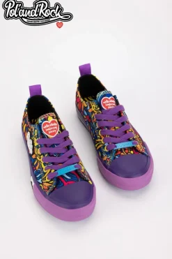 Big Star Shoes Trampki Męskie Big Star|Trampki Niskie*Trampki Pol'and'Rock Festival X Big Star SS274905 Fioletowe