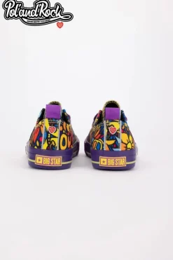 Big Star Shoes Trampki Męskie Big Star|Trampki Niskie*Trampki Pol'and'Rock Festival X Big Star SS274905 Fioletowe