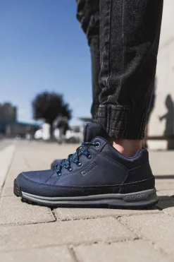 Big Star Shoes Trampki Męskie Big Star|Obuwie Trekkingowe Męskie*Trekkingowe Młodzieżowe Buty Big Star Wysokie Outdoor Granatowe EE274817