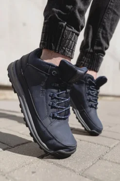 Big Star Shoes Trampki Męskie Big Star|Obuwie Trekkingowe Męskie*Trekkingowe Młodzieżowe Buty Big Star Wysokie Outdoor Granatowe EE274817