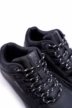 Big Star Shoes Trekkingowe Młodzieżowe Buty Big Star Wysokie Outdoor Czarne EE274816