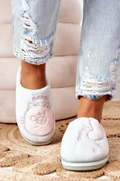 Hot Boto Welurowe Papcie Z Kotem Zielone Good Morning