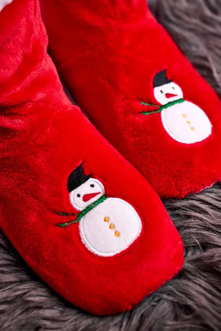 Hot Aura.via Świąteczne Papcie Z Bałwanem Ocieplone Kożuszkiem Holly