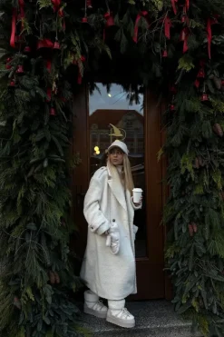 Damskie Boto Wiązane Śniegowce Damskie Na Grubej Podeszwie Beżowe Loso