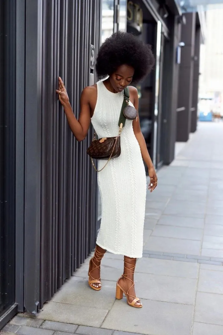 Damskie Boto Wiązane Sandały Na Słupku Camel Catwalk