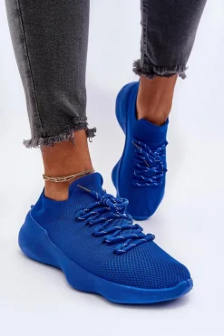 Boto Sneakersy Damskie*Wsuwane Buty Sportowe Damskie Niebieskie Juhitha