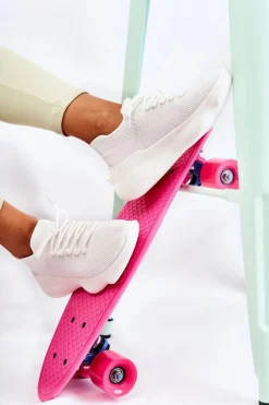 Boto Sneakersy Damskie*Wsuwane Buty Sportowe Damskie Białe Dalmiro