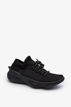 Damskie Boto Wsuwane Buty Sportowe Damskie Czarne Juhitha