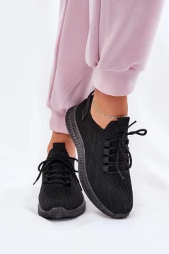 Hot Boto Wsuwane Buty Sportowe Damskie Czarne Galdia