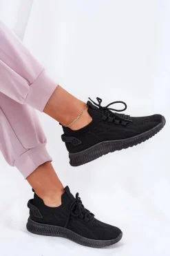 Hot Boto Wsuwane Buty Sportowe Damskie Czarne Galdia