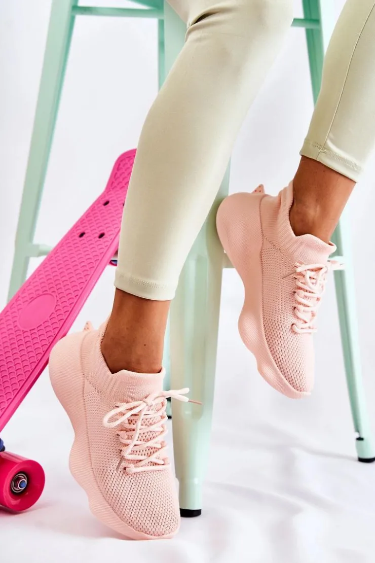 Damskie Boto Wsuwane Buty Sportowe Damskie Różowe Dalmiro