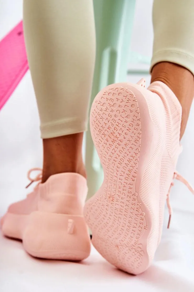 Damskie Boto Wsuwane Buty Sportowe Damskie Różowe Dalmiro