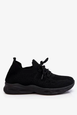 Clearance Boto Wsuwane Damskie Buty Sportowe Czarne Ellison