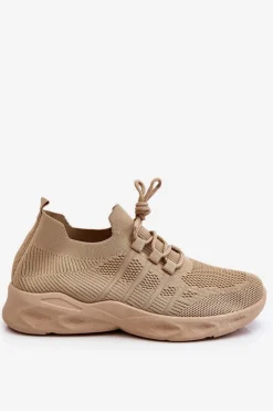 Damskie Boto Wsuwane Damskie Buty Sportowe Beżowe Ellison