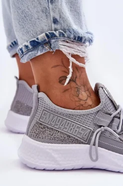 Boto Wsuwane Damskie Buty Sportowe Szare Hold Me!