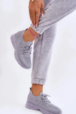 Hot Boto Wsuwane Damskie Buty Sportowe Szare Ellison