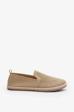 Boto Trampki Damskie Slip-On*Wsuwane Damskie Espadryle Beżowe Harmonie Beżowy