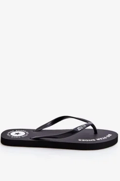 Discount Big Star Shoes Wygodne Klapki Japonki Big Star LL274800 Czarne