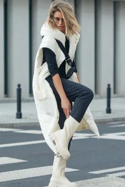 Damskie Damskie buty S.Barski Wysokie Botki Na Traperze Beżowe Loren