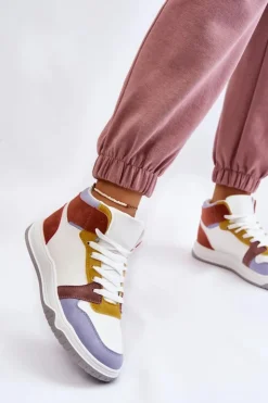 Best Boto Wysokie Damskie Buty Sportowe Trampki Multikolor Rumour