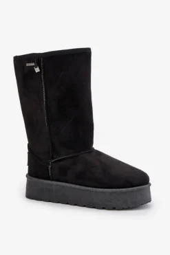 Best Big Star Shoes Wysokie Śniegowce Na Platformie Big Star OO274895 Czarne Czarny