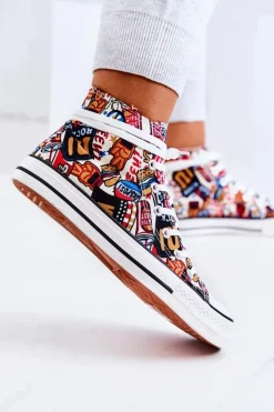 Boto Wysokie Trampki Logowane Multikolor Nollie