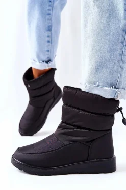 Damskie Buty damskie Vinceza Wysokie Wsuwane Śniegowce Czarne Cathy