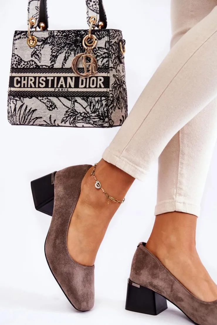 Boto Zamszowe Czółenka La.Fi 230034G-SU Szare