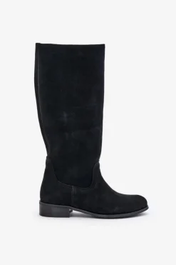 Online Zazoo Zamszowe Kozaki Damskie Do Połowy Łydki Na Zamek Lewski 3616 Czarne Czarny