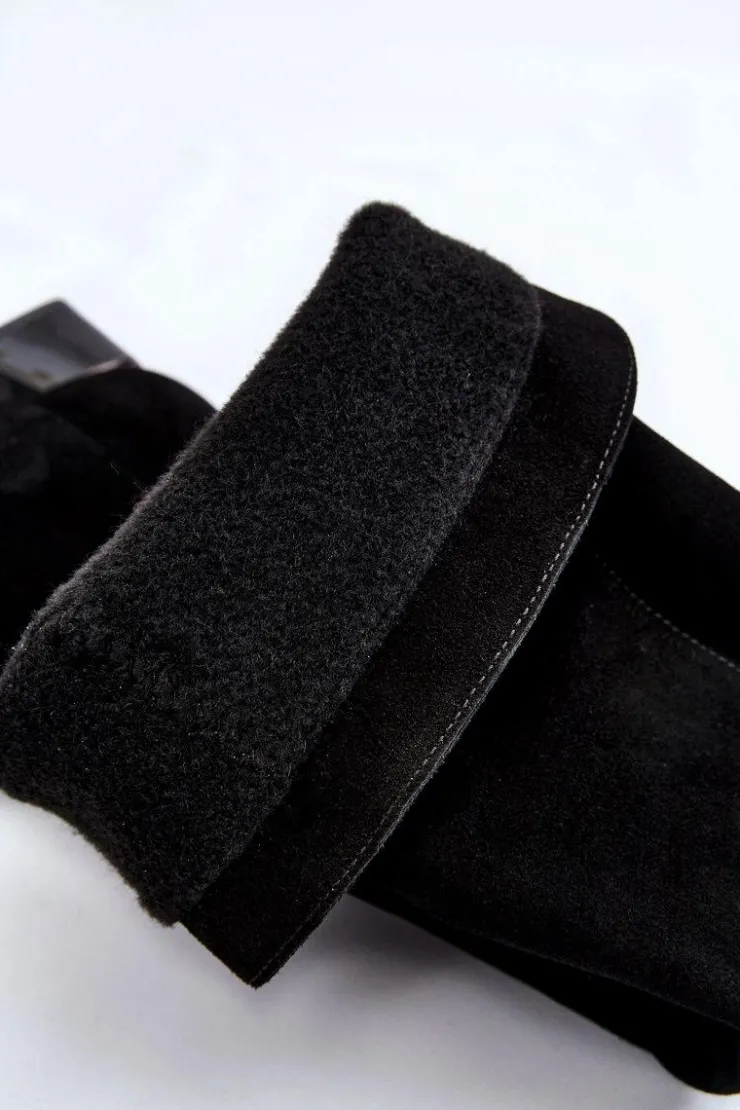 Laura Messi Kozaki Przed Kolano|Kozaki Na Obcasie*Zamszowe Kozaki Muszkieterki 2221 Czarne