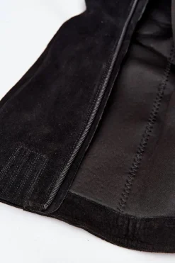 Outlet Boto Zamszowe Kozaki Na Słupku Zamek Czarne Lissara Czarny